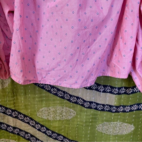 Petersyn Pink Hannah Dainty Print Off-the-Shoulder Blouse Size Small - Picture 8 of 16